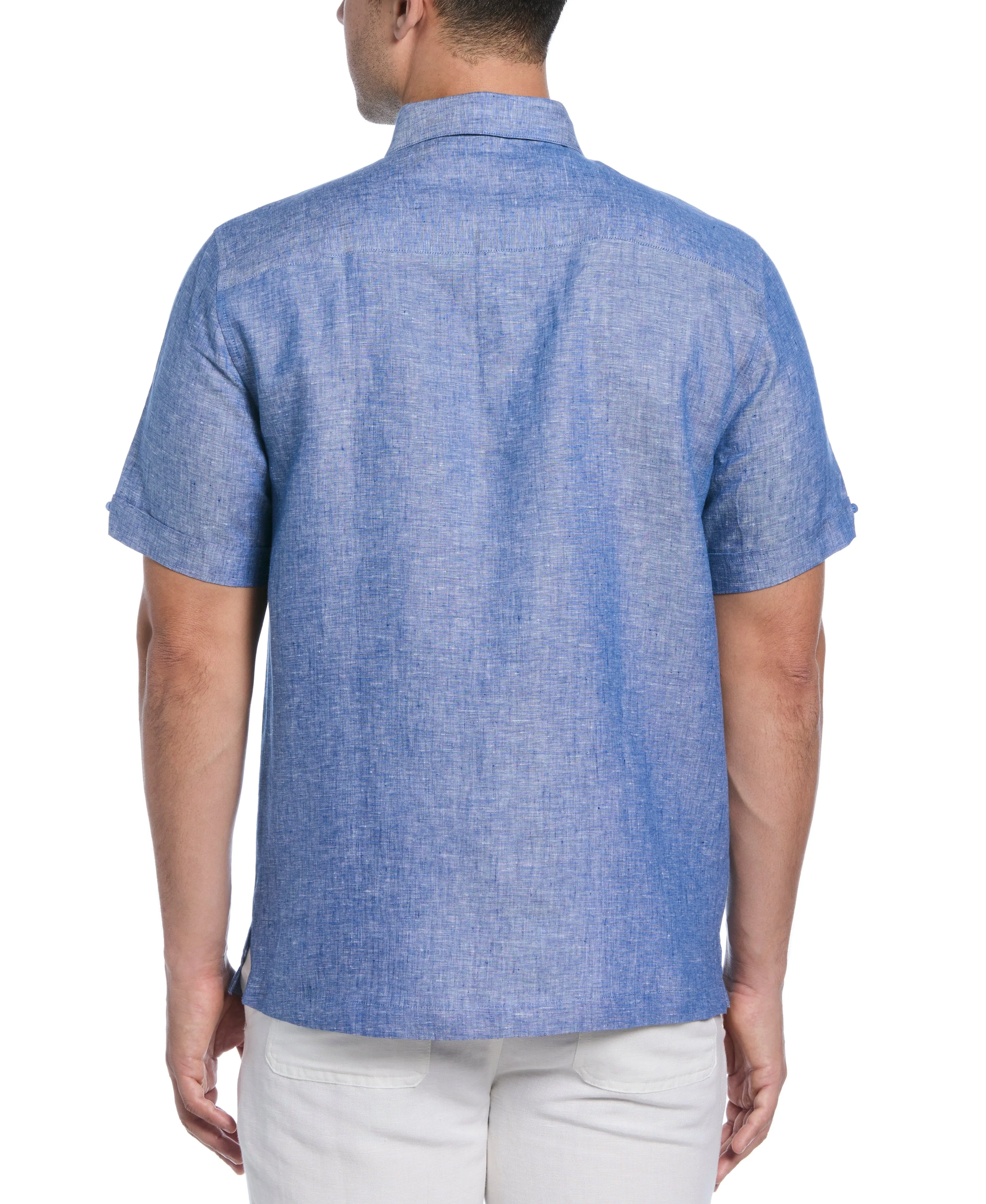Classic Two-Tone Linen Shirt