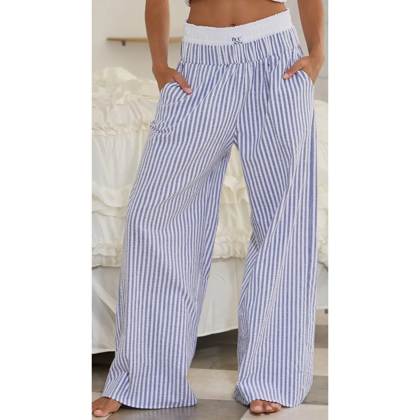 Coastal Breeze Striped Lounge Pants