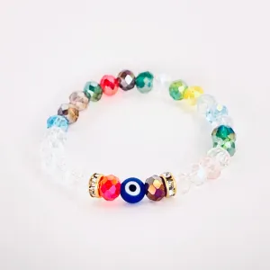 Colorful Beaded Evil Eye Kids Bracelet – Fun Protection 