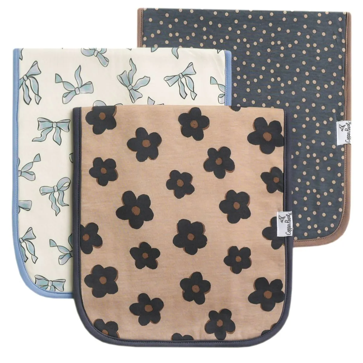 Copper Pearl - Burp Cloth (3 pack) - Gemma