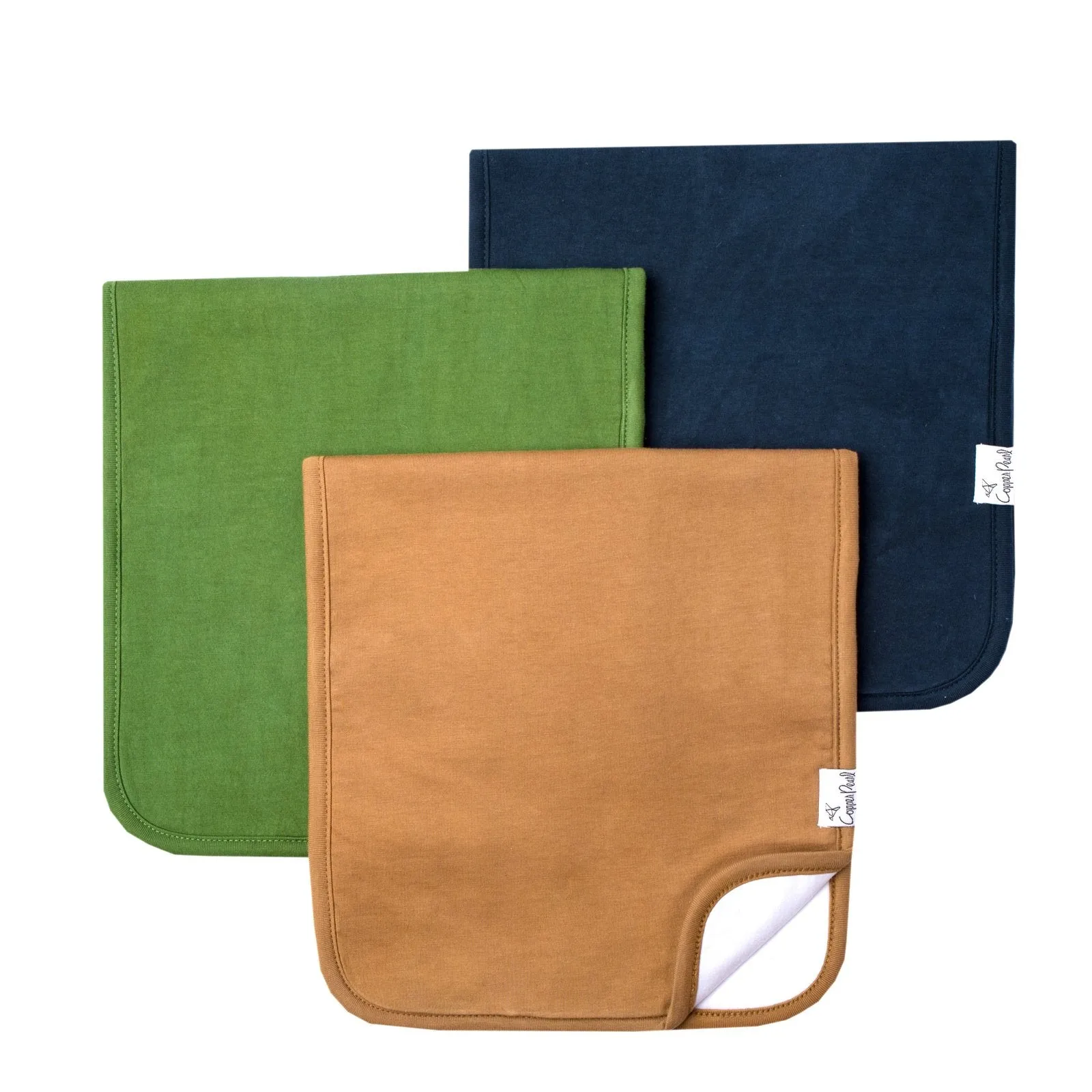Copper Pearl - Burp Cloth (3 pack) - Ridge