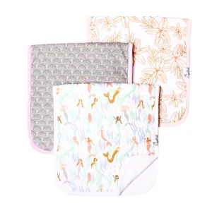 Copper Pearl Coral Premium Burp Cloth Set