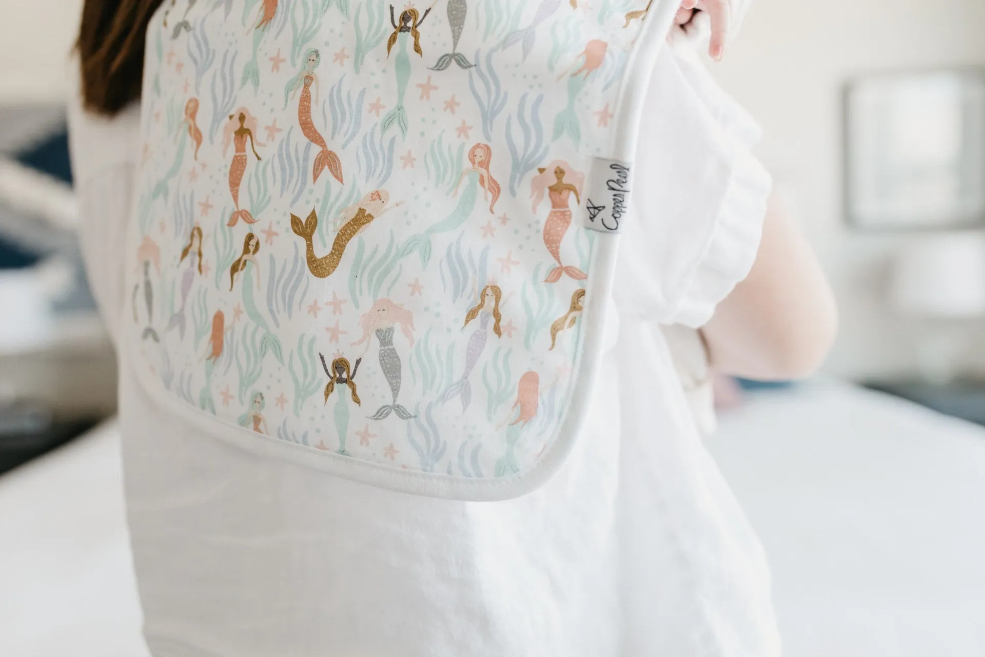 Copper Pearl Coral Premium Burp Cloth Set