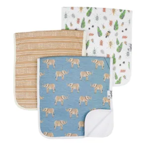 Copper Pearl Peanut Premium Burp Cloth Set