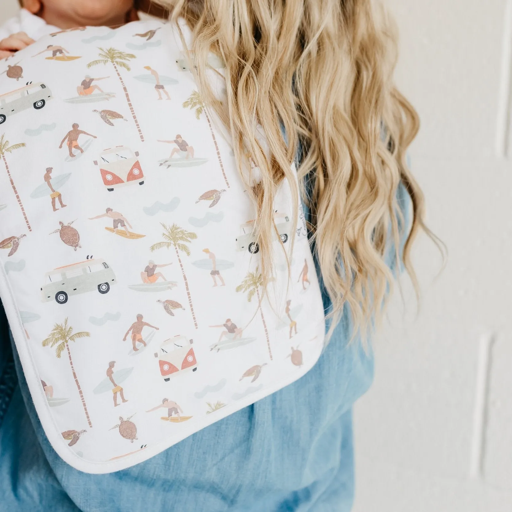 Copper Pearl Premium Burp Cloths | Maui