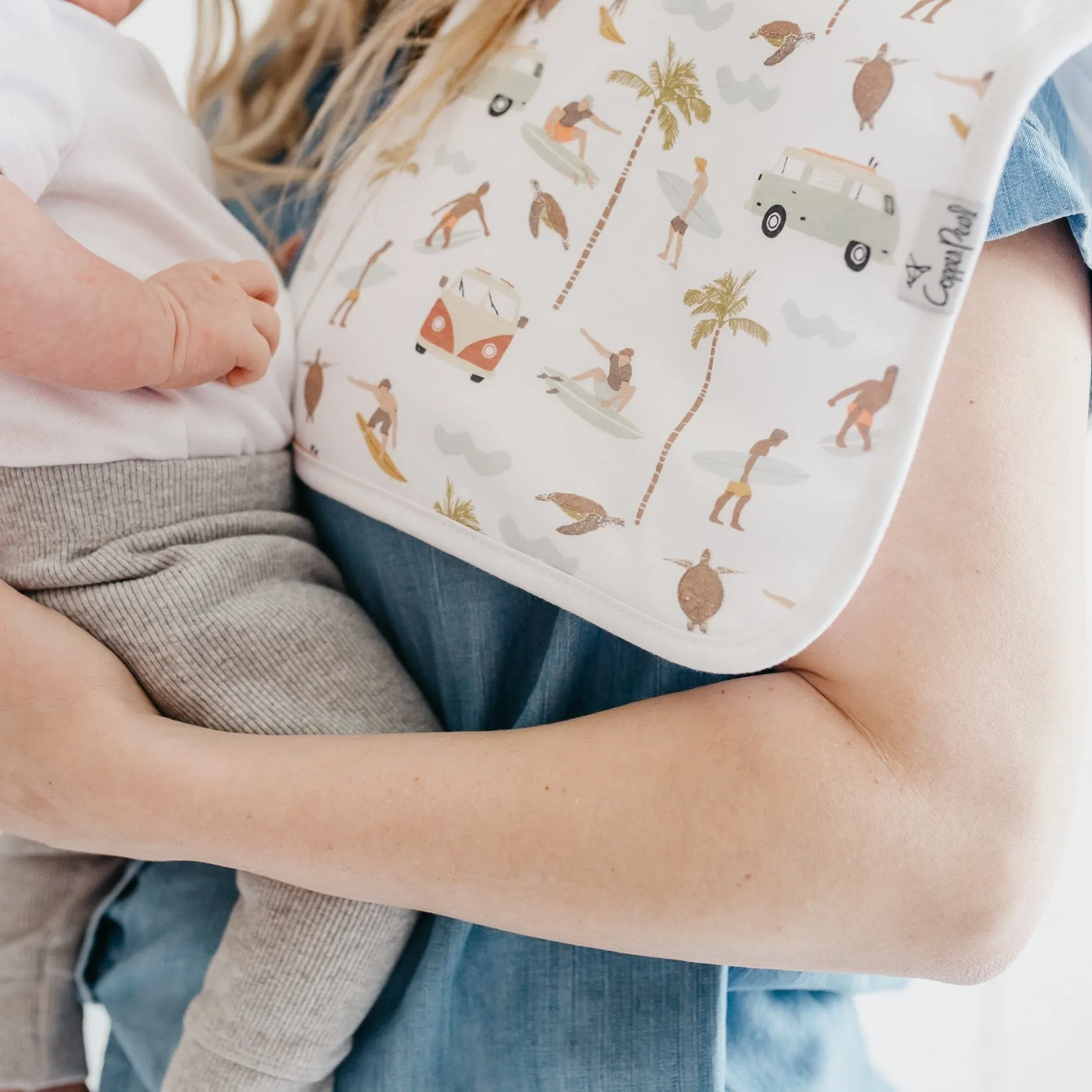 Copper Pearl Premium Burp Cloths | Maui