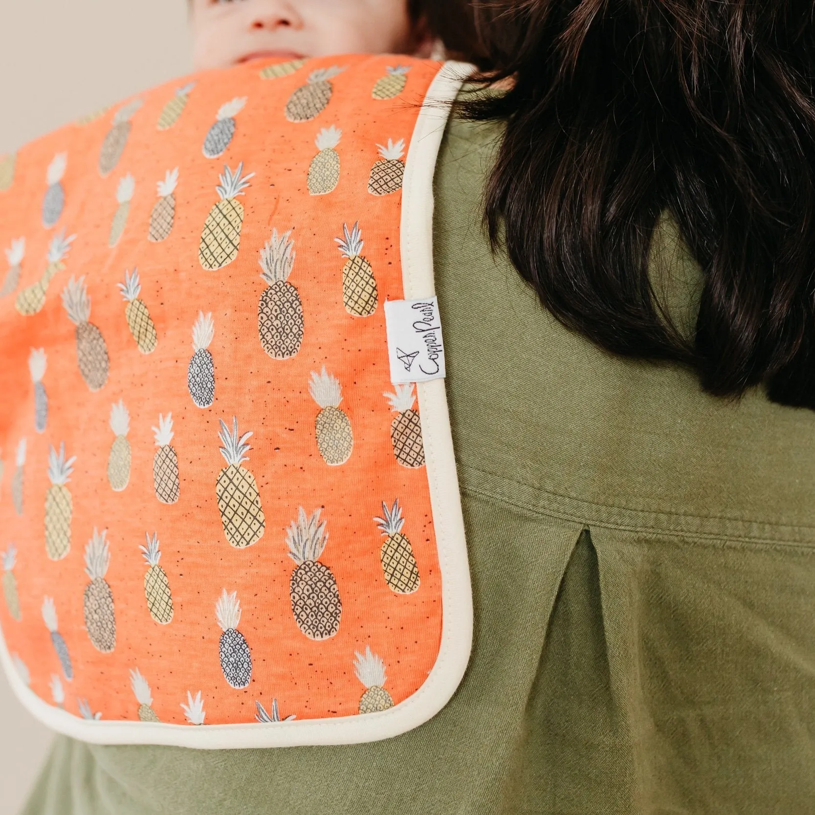 Copper Pearl Premium Burp Cloths | Maui