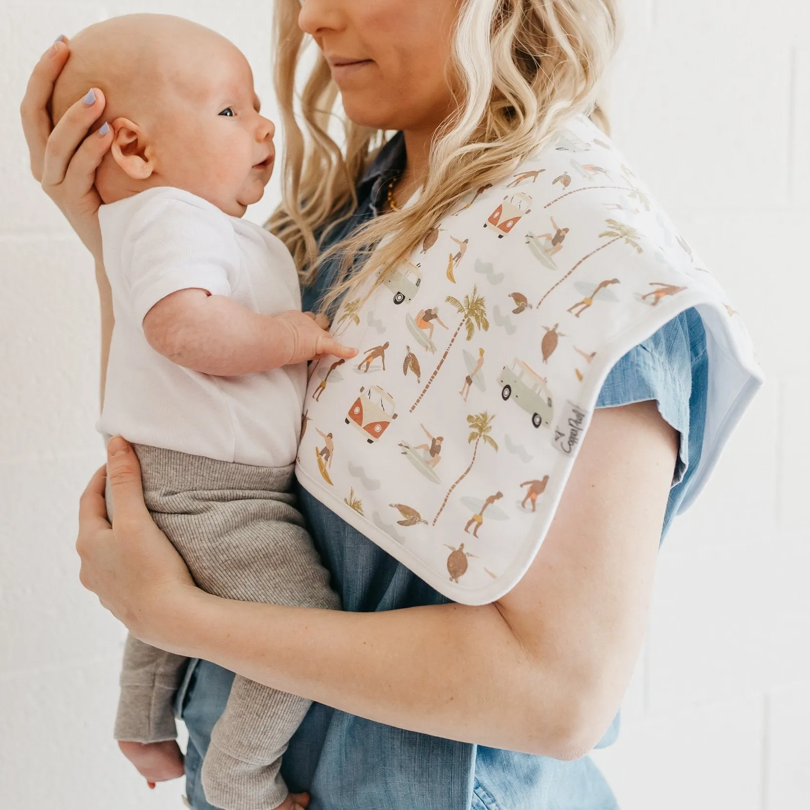 Copper Pearl Premium Burp Cloths | Maui