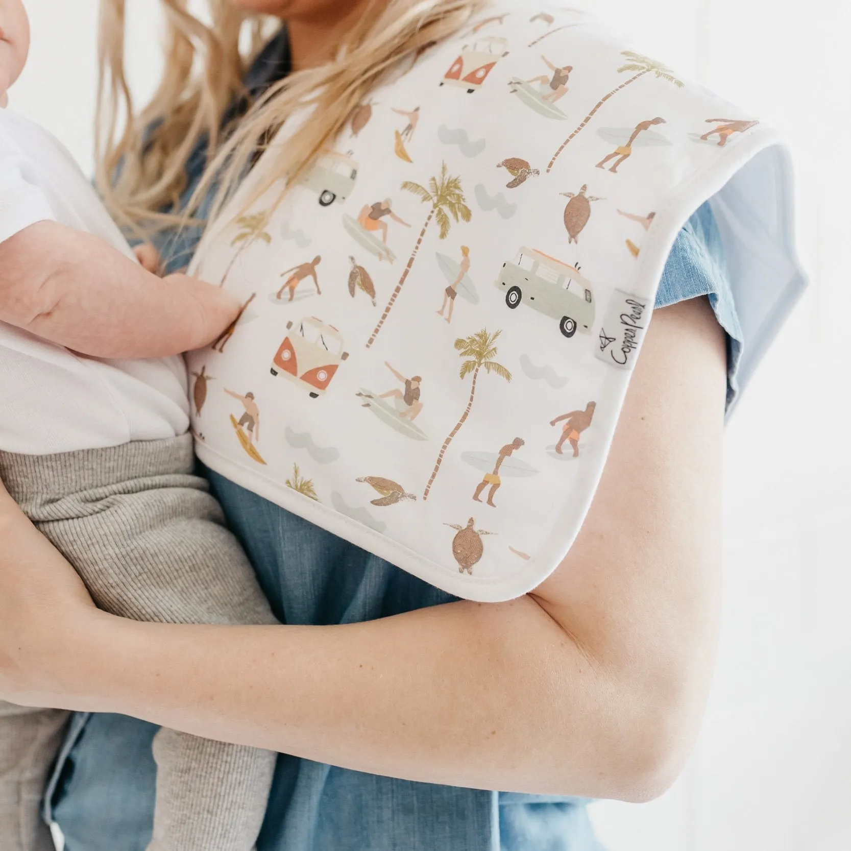 Copper Pearl Premium Burp Cloths | Maui
