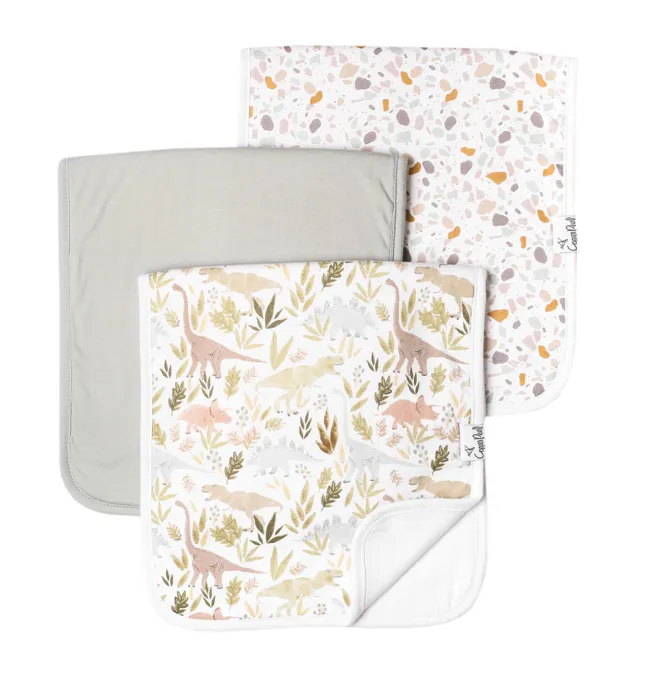 Copper Pearl Single Burp Cloth- Rex