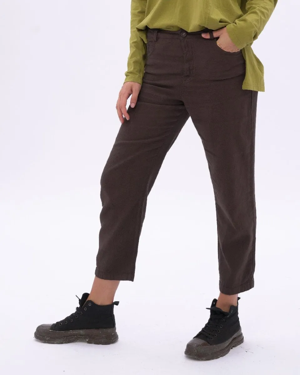Cotton Linen Blend Pants