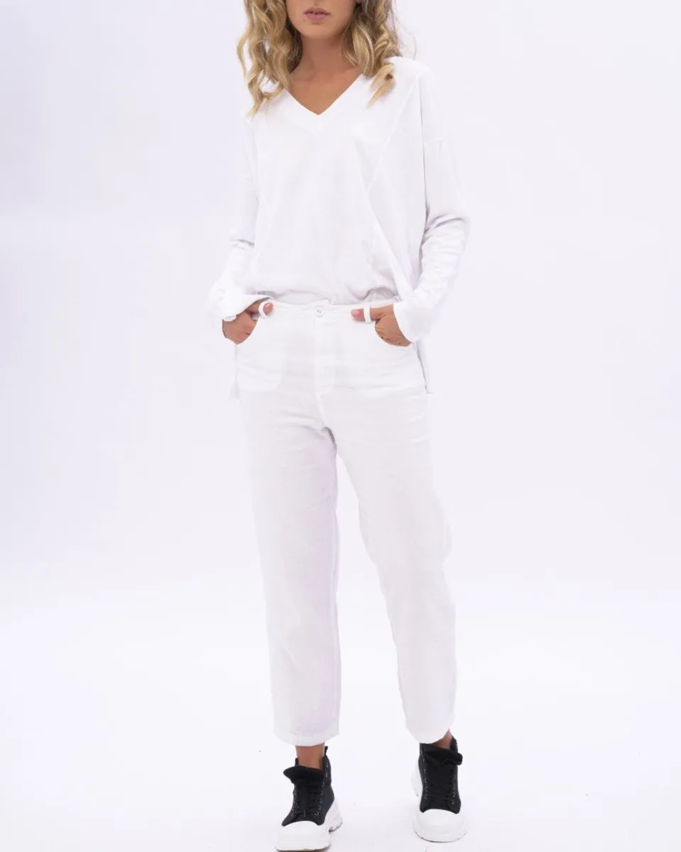 Cotton Linen Blend Pants