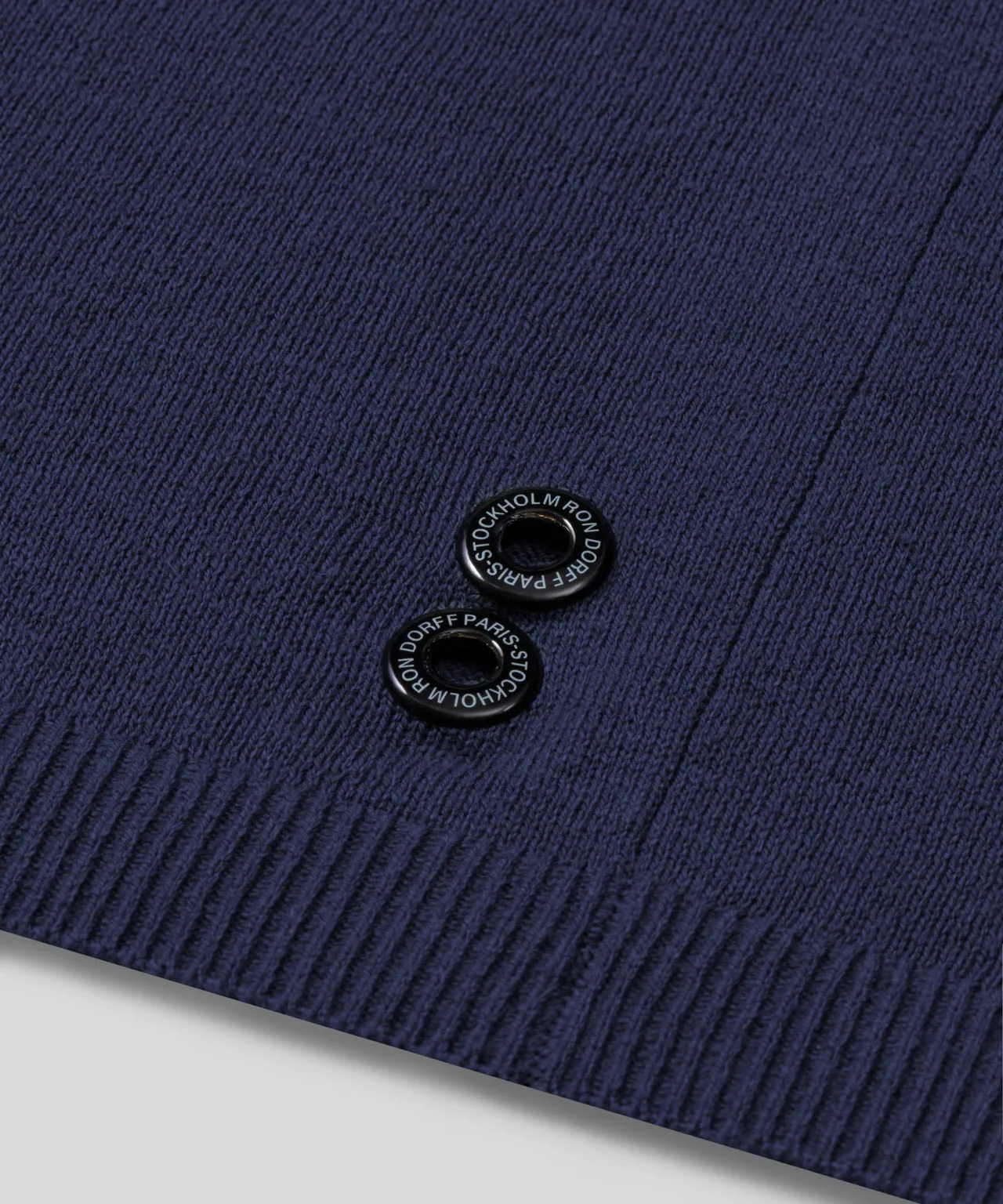 Cotton-Linen Polo: Deep Ocean