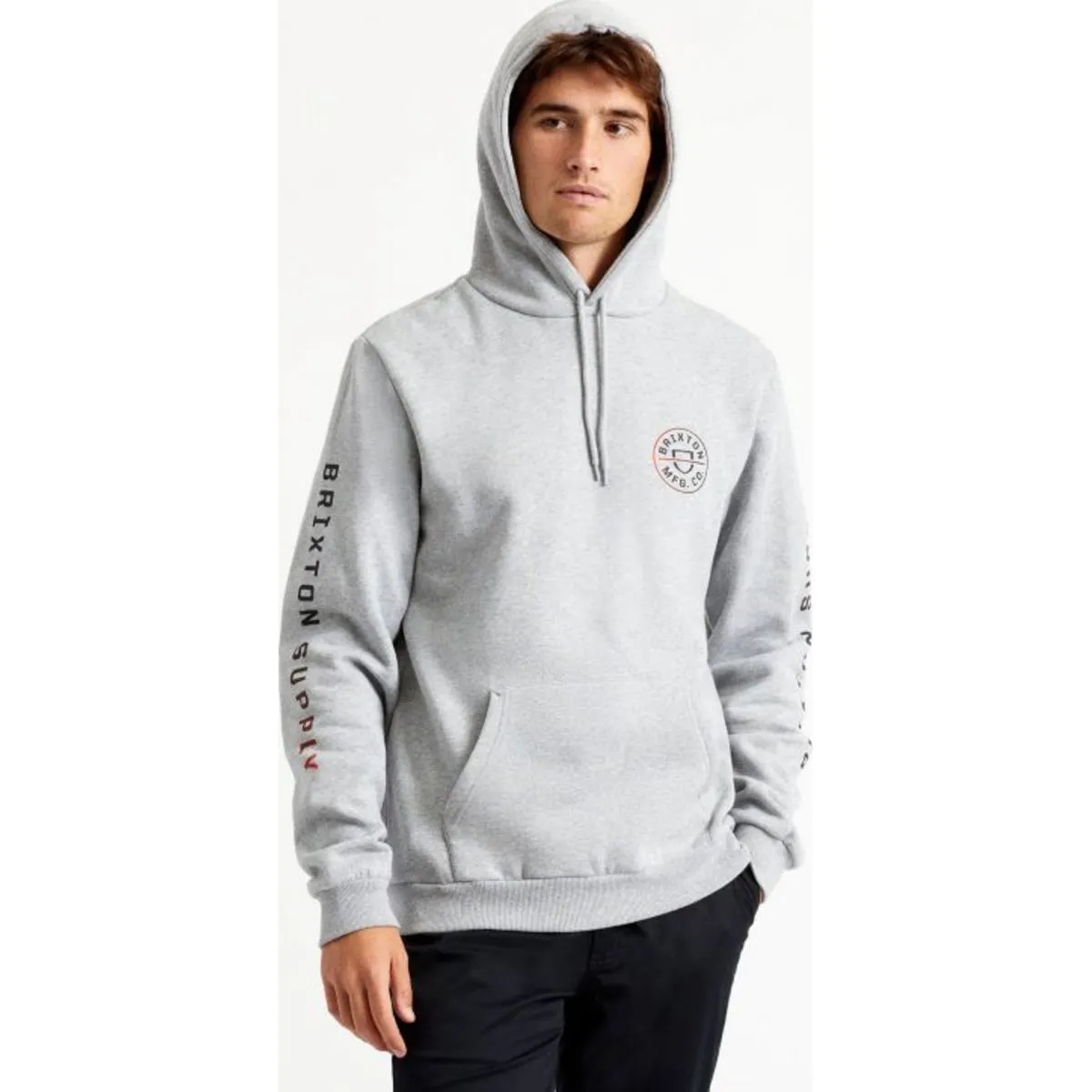 Crest Hood Fleece - Black/Yellow Gradient