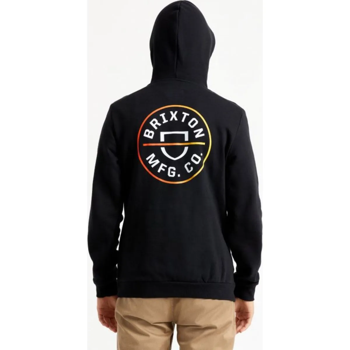 Crest Hood Fleece - Black/Yellow Gradient
