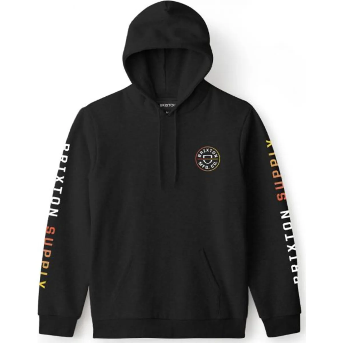 Crest Hood Fleece - Black/Yellow Gradient