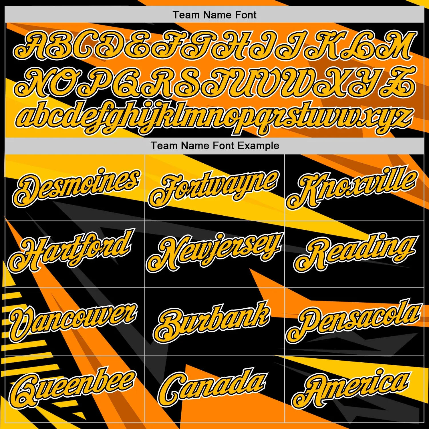Custom Black Gold-Orange 3D Esports Performance T-Shirt