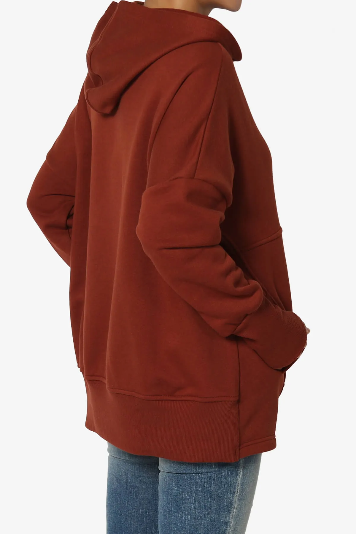 Destene Button V-Neck Hoodie