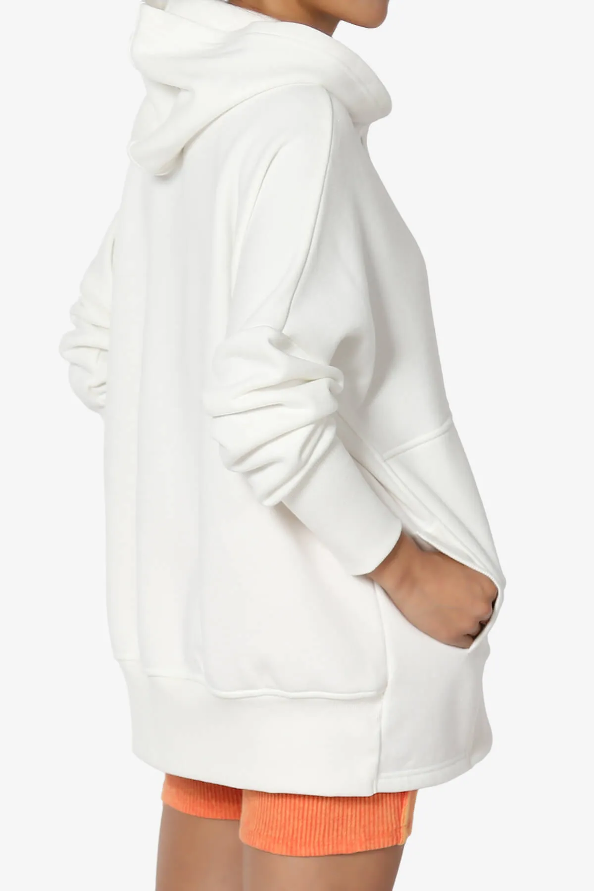 Destene Button V-Neck Hoodie