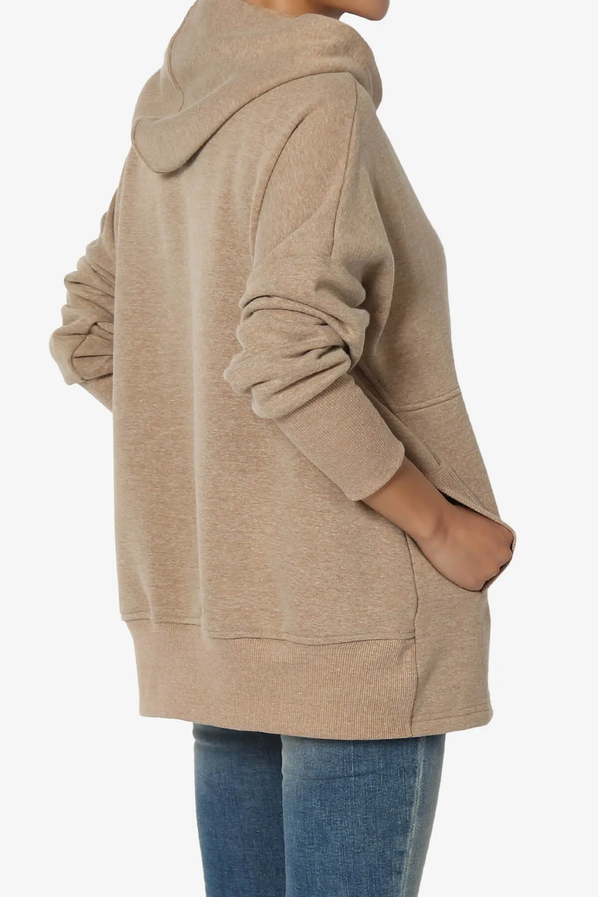 Destene Button V-Neck Hoodie