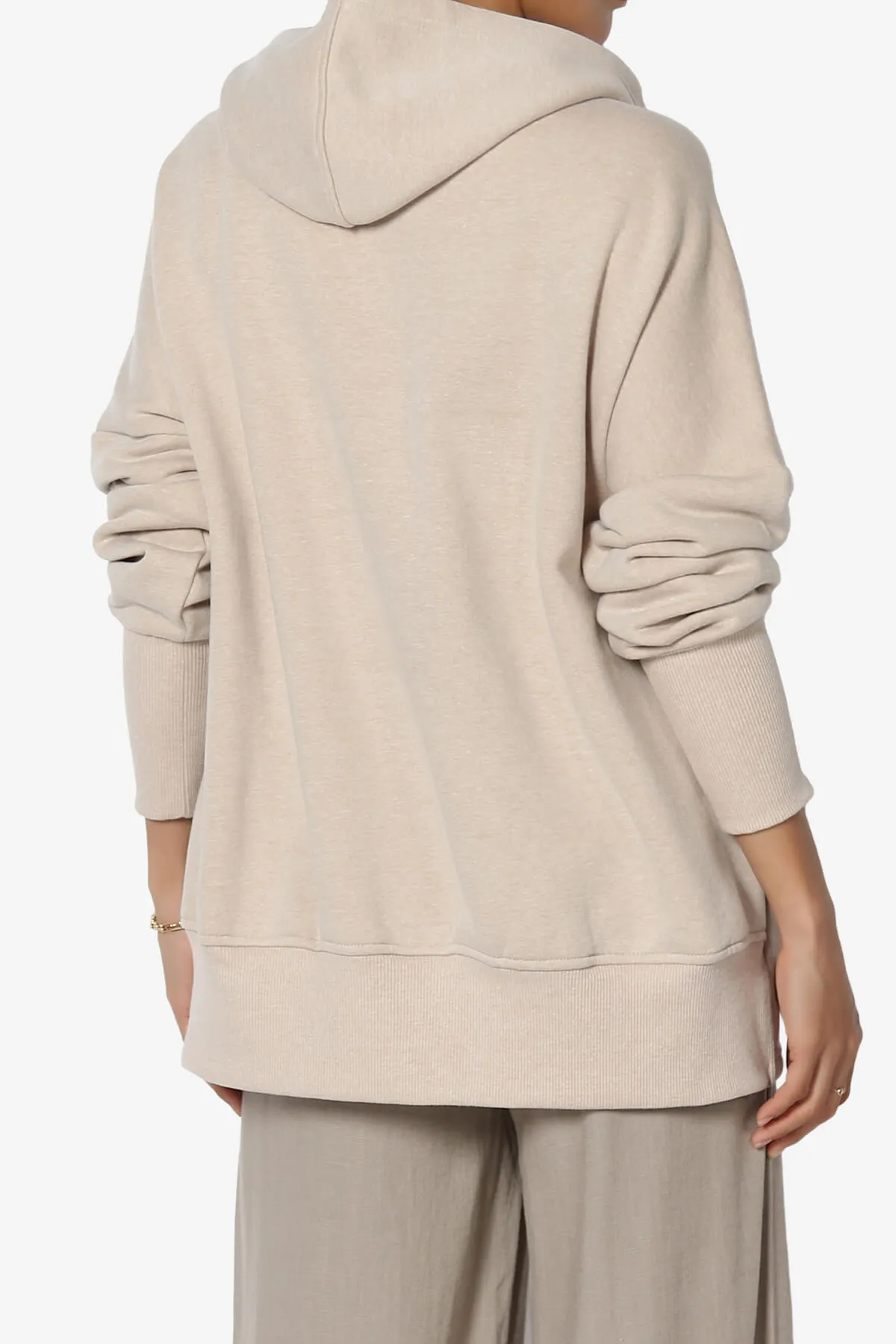 Destene Button V-Neck Hoodie