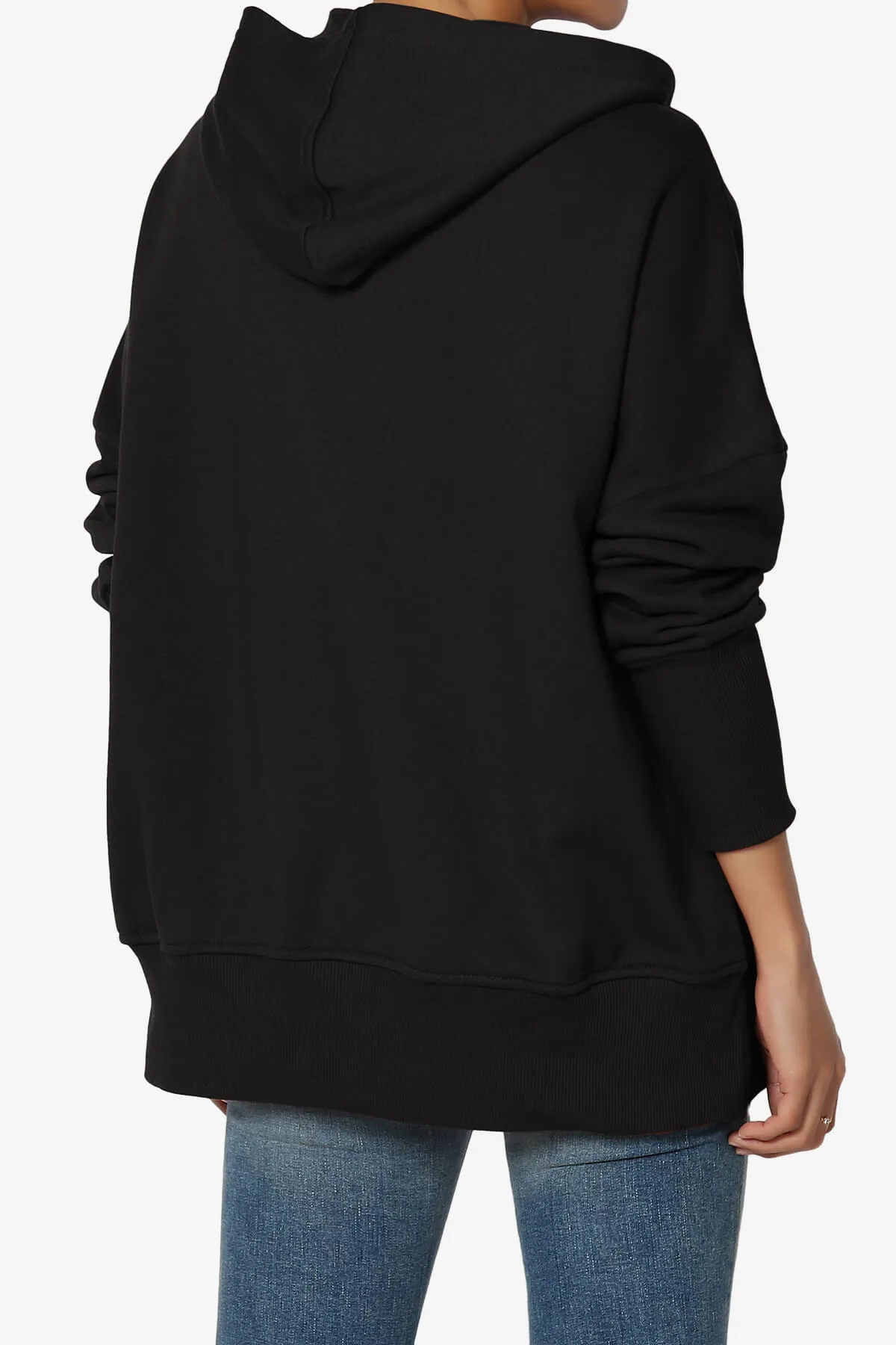 Destene Button V-Neck Hoodie
