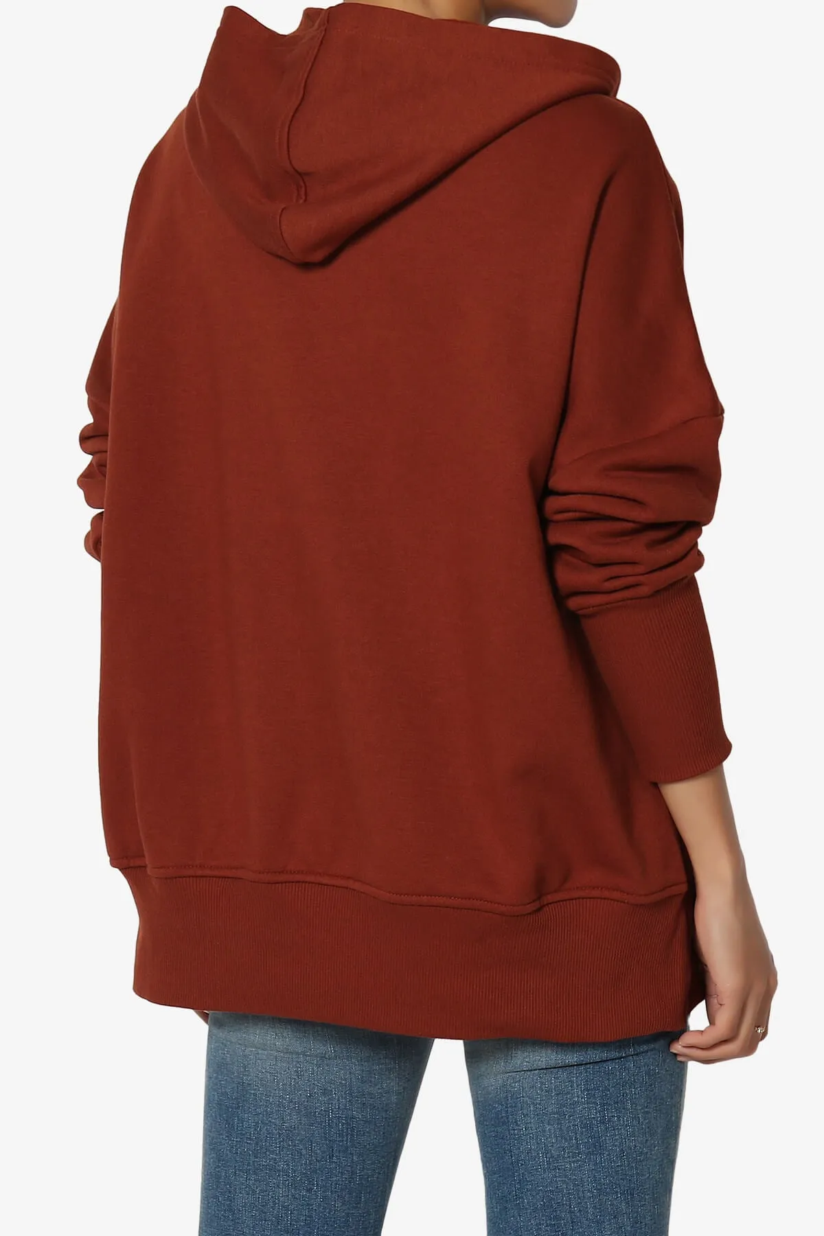 Destene Button V-Neck Hoodie
