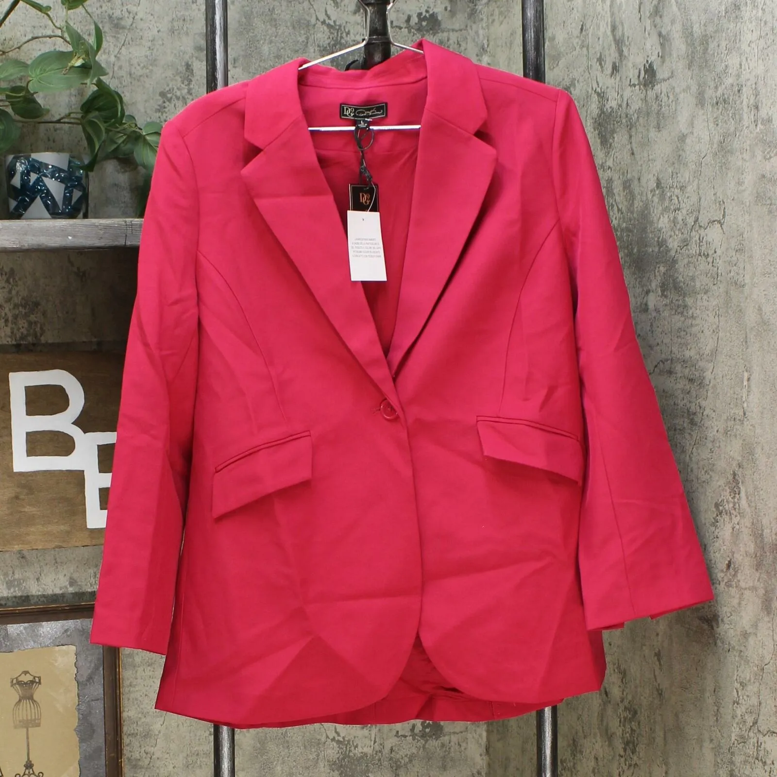 DG2 by Diane Gilman Women's Wrinkle Resistant Gabardine Blazer