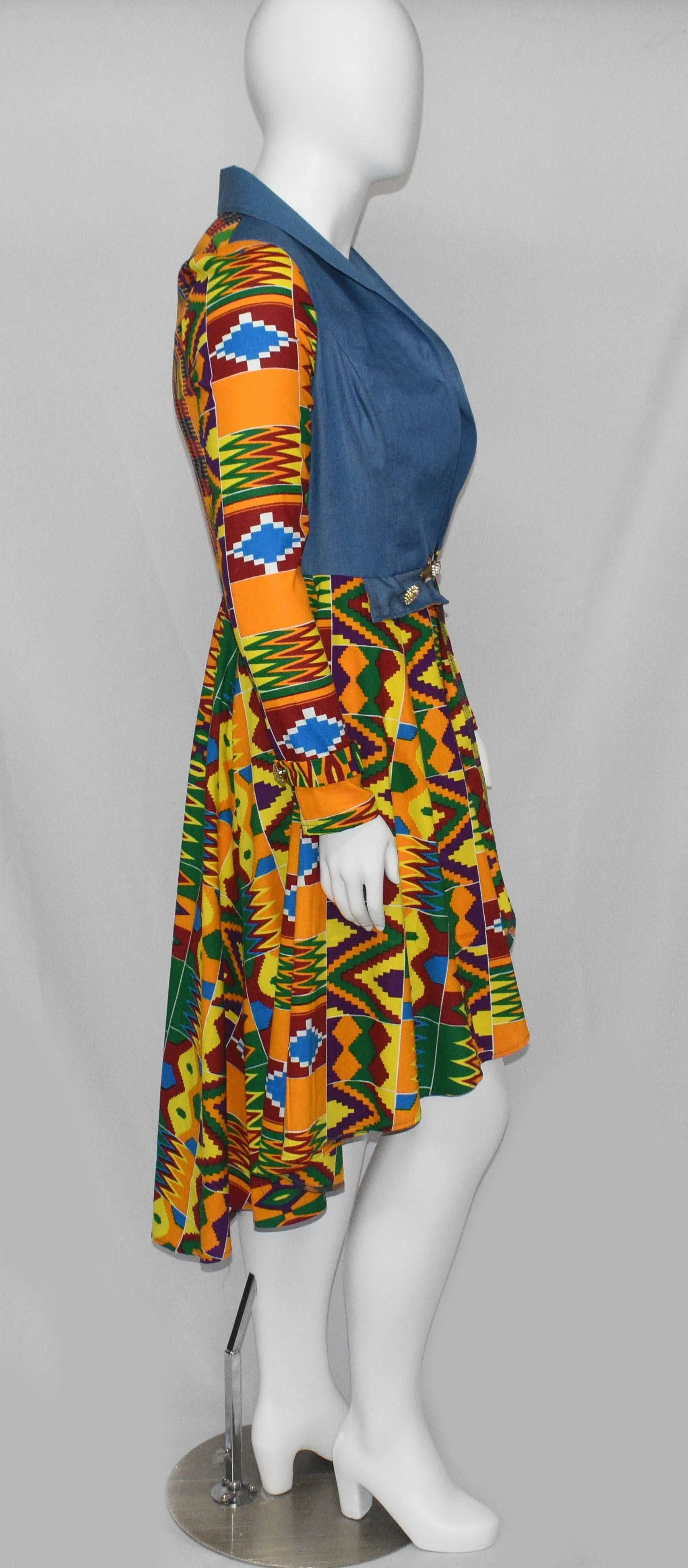 Dutch  Suit with Contrast Denim with Original