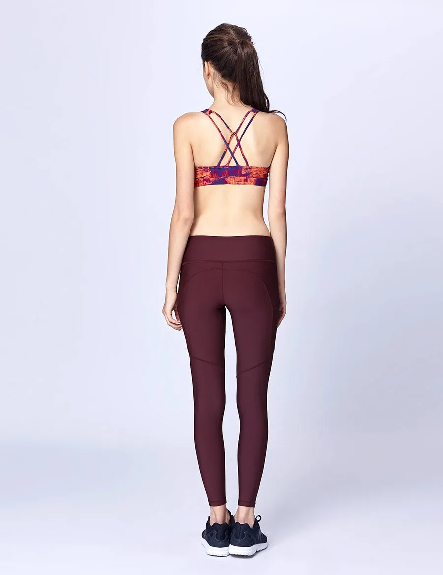 easyoga LESPIRO Go All Out Leggings - R24 Dark Red