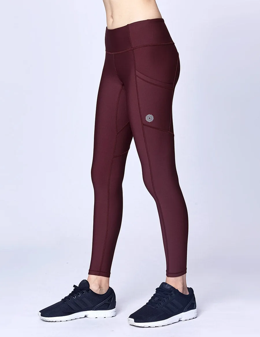 easyoga LESPIRO Go All Out Leggings - R24 Dark Red