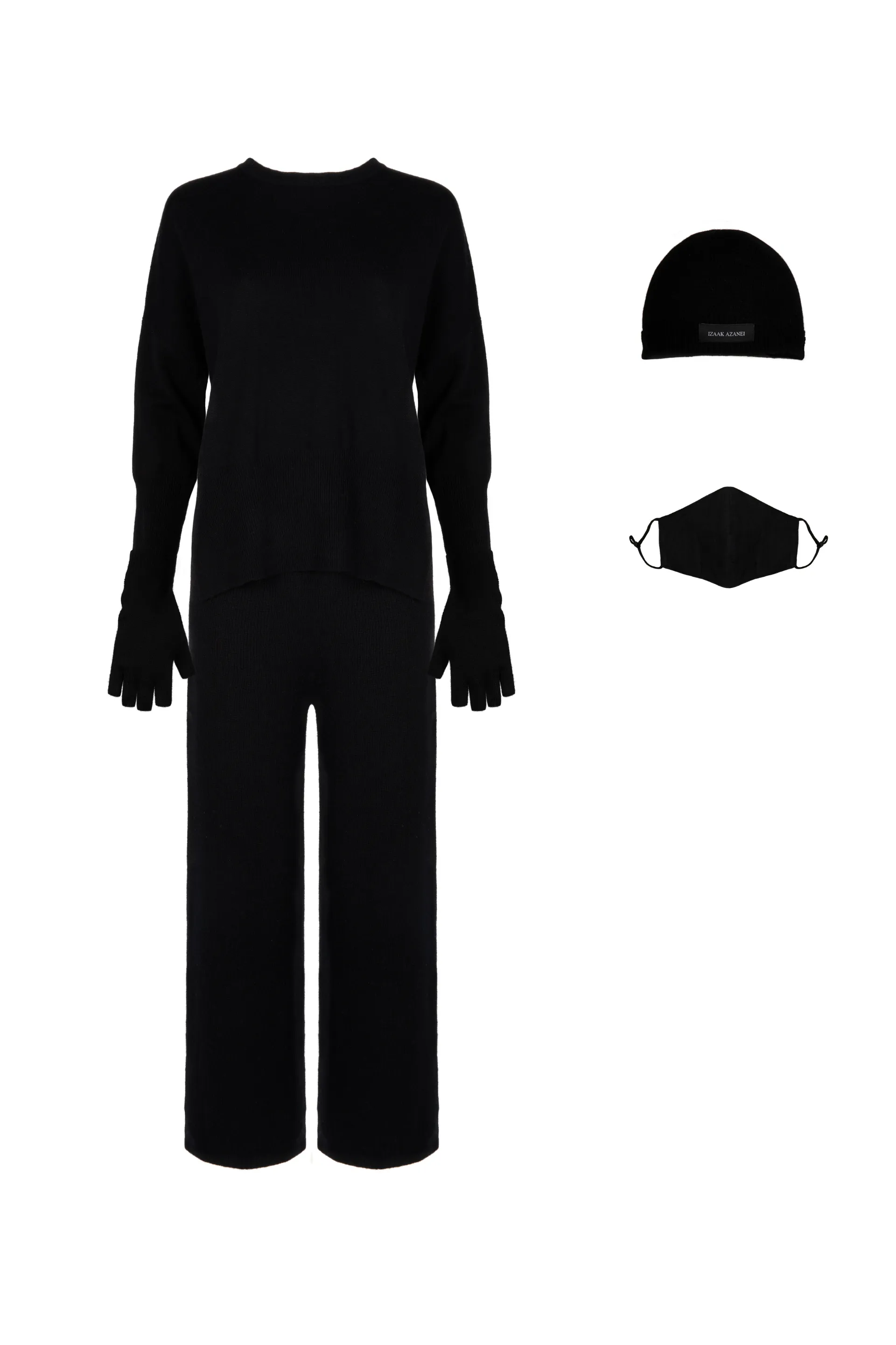 ECO: Black Round Neck Set