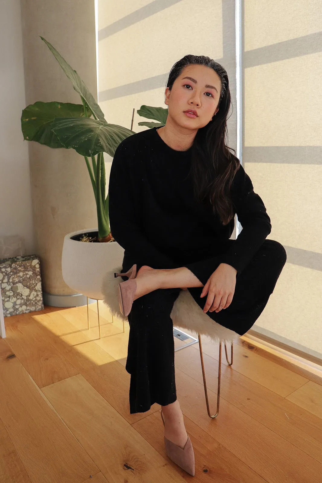 ECO: Black Round Neck Set