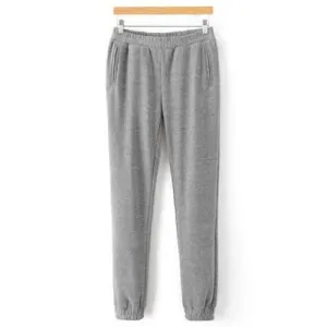 Elastic Waist Casual Pants - Light Gray M