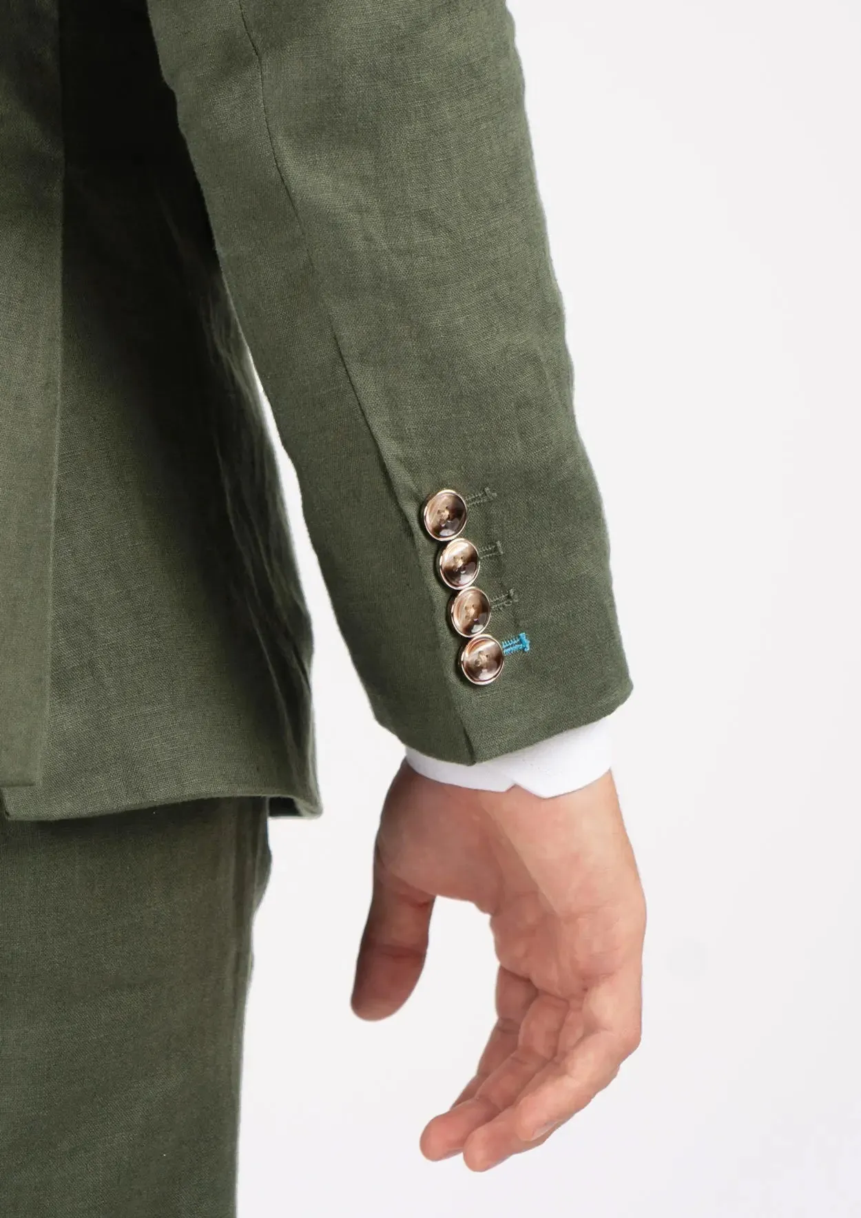 Eldridge Juniper Green Linen Jacket