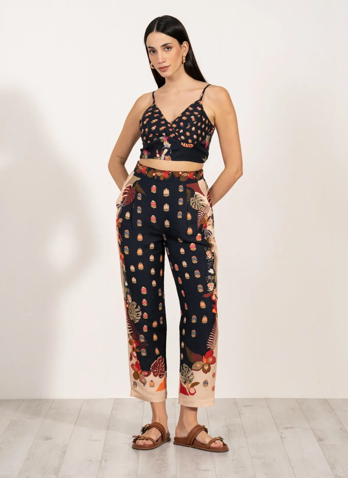 Elinor pleated bustier and pants