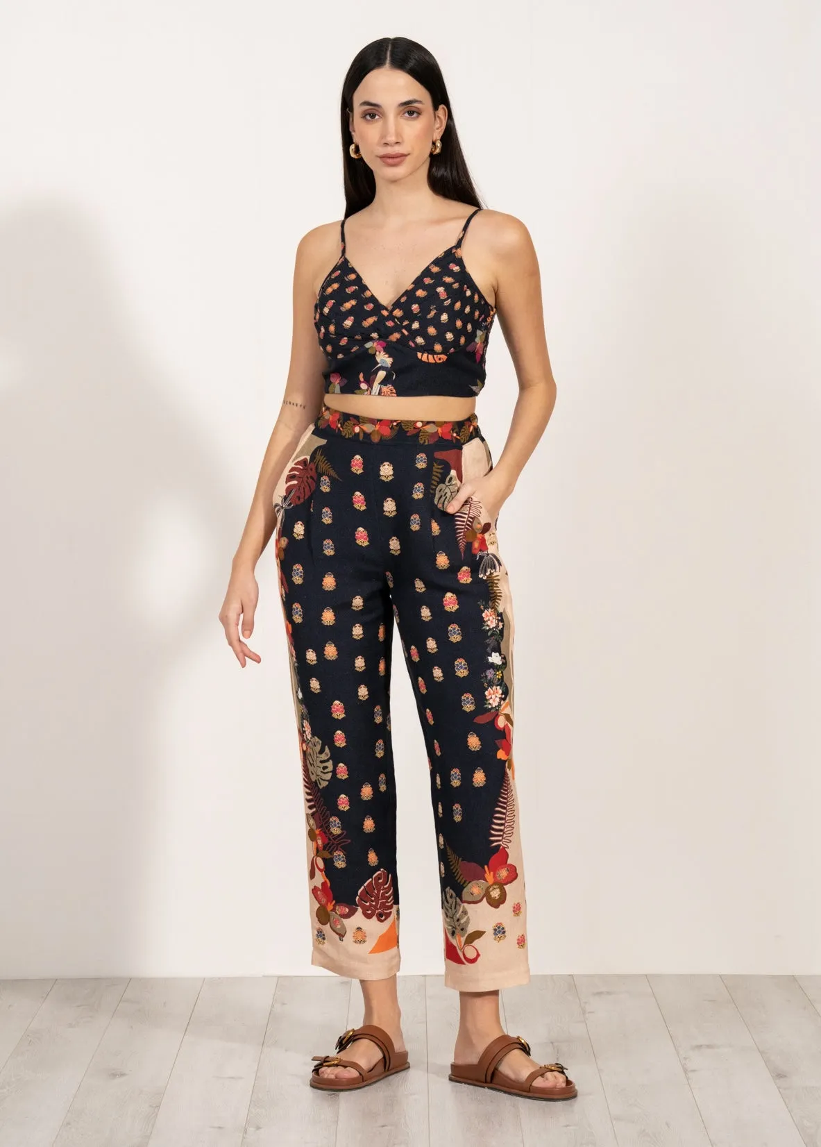 Elinor pleated bustier and pants