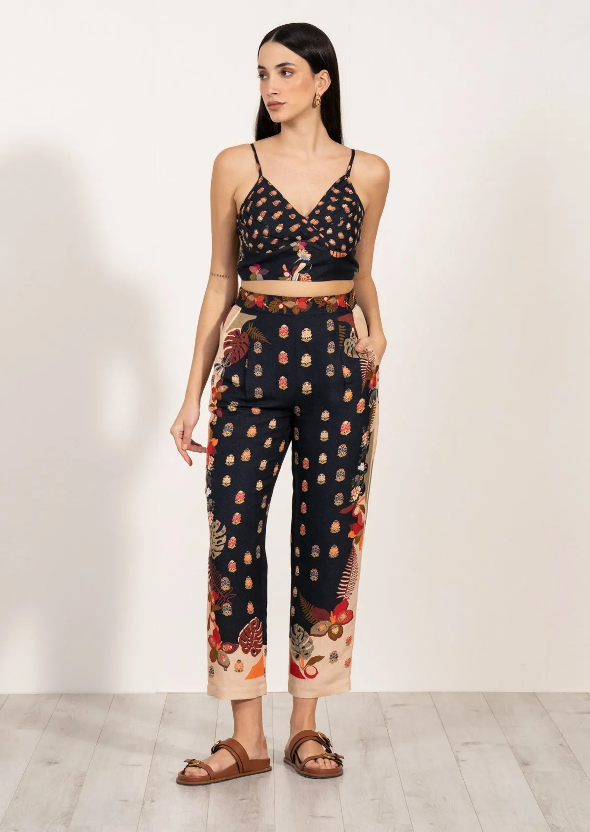Elinor pleated bustier and pants