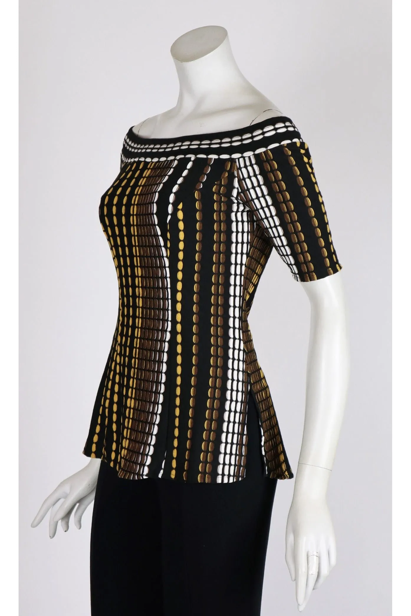 EMYNET On Off Shoulder Short Sleeves Top