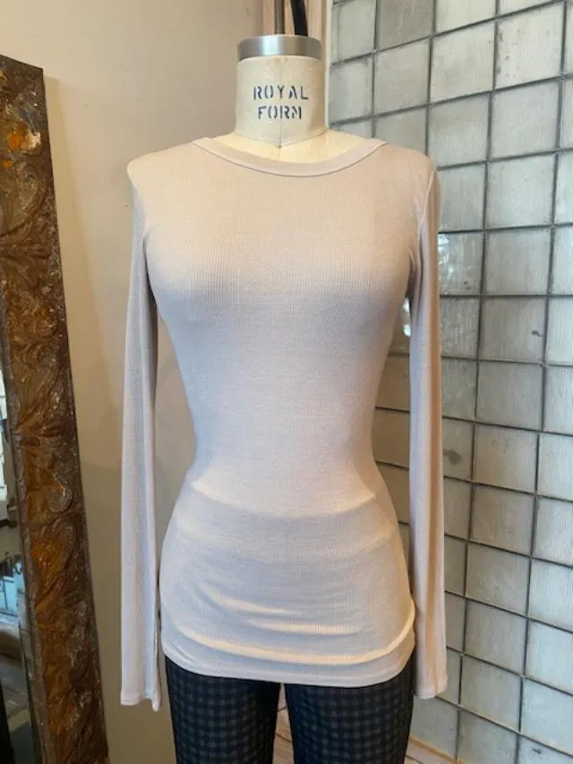 Enza Costa Ribbed Crew Tee