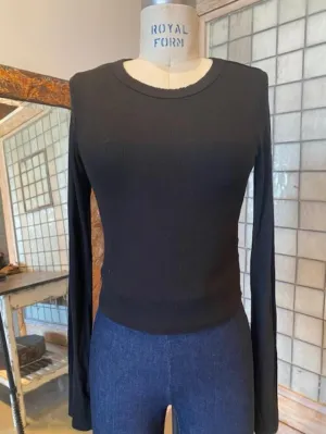 Enza Costa Ribbed Cropped Tee