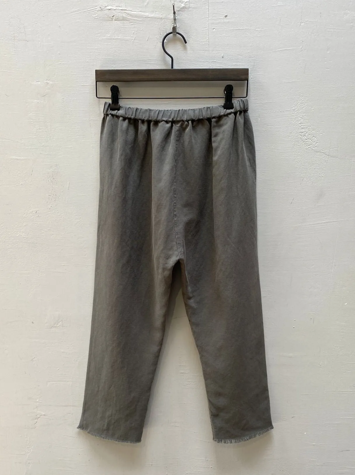 Erika Drop Pant in Linen - Military