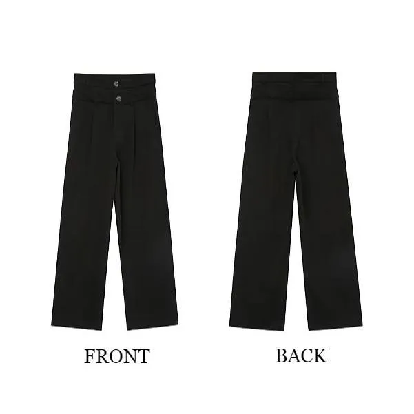 Essential Wide Leg Casual Pants