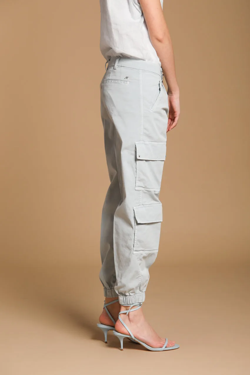 Evita Cargo women's cargo pants in gabardine curvy fit