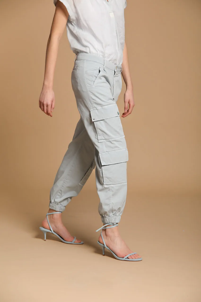 Evita Cargo women's cargo pants in gabardine curvy fit
