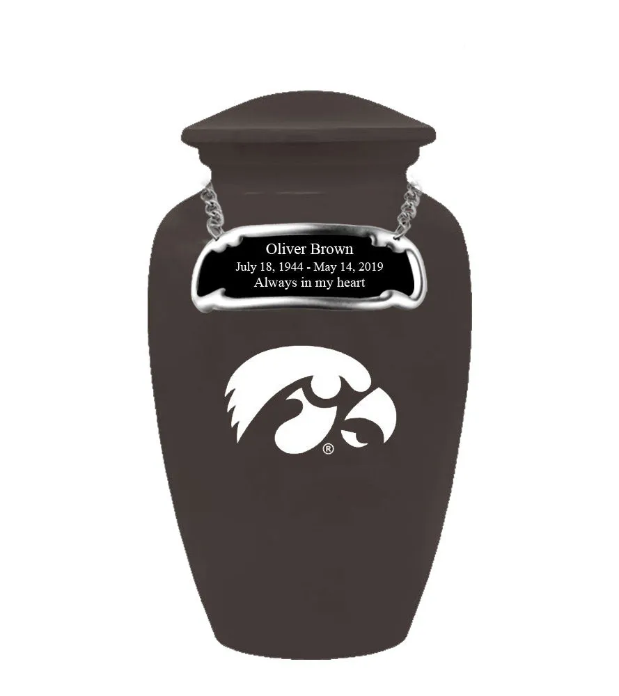 Fan Series - University of Iowa Hawkeyes Slate Memorial Cremation Urn - IUIOWA104