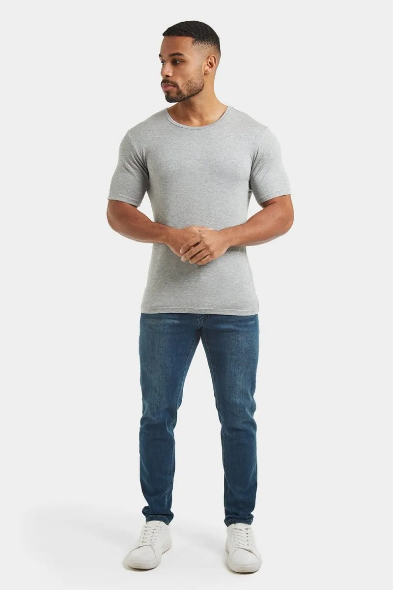 Fashion Fit T-Shirt in Grey Marl