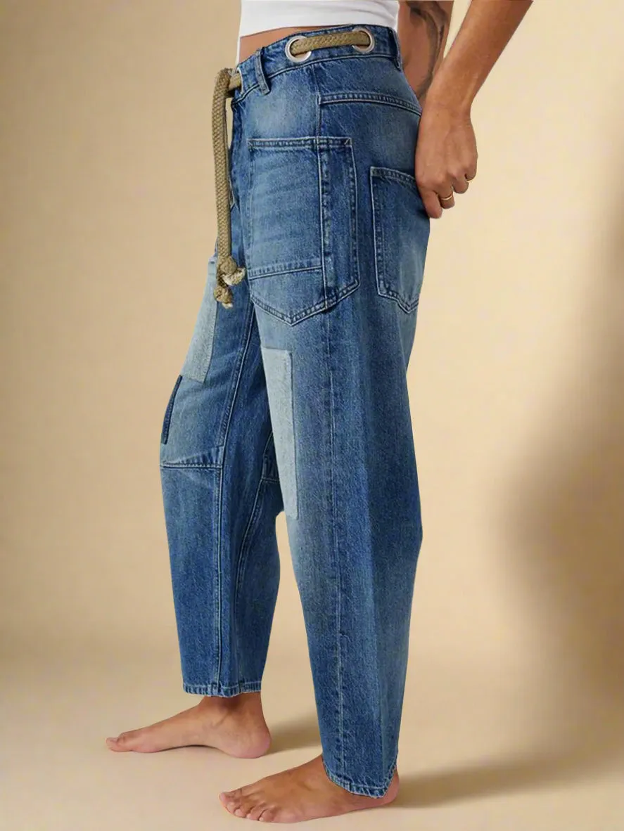 Felicia | Wide Leg Patchwork Pants
