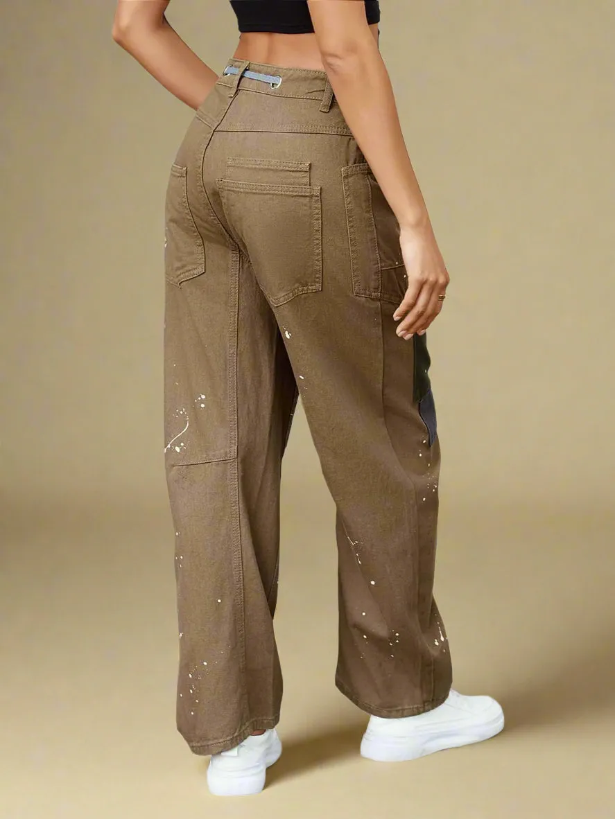 Felicia | Wide Leg Patchwork Pants