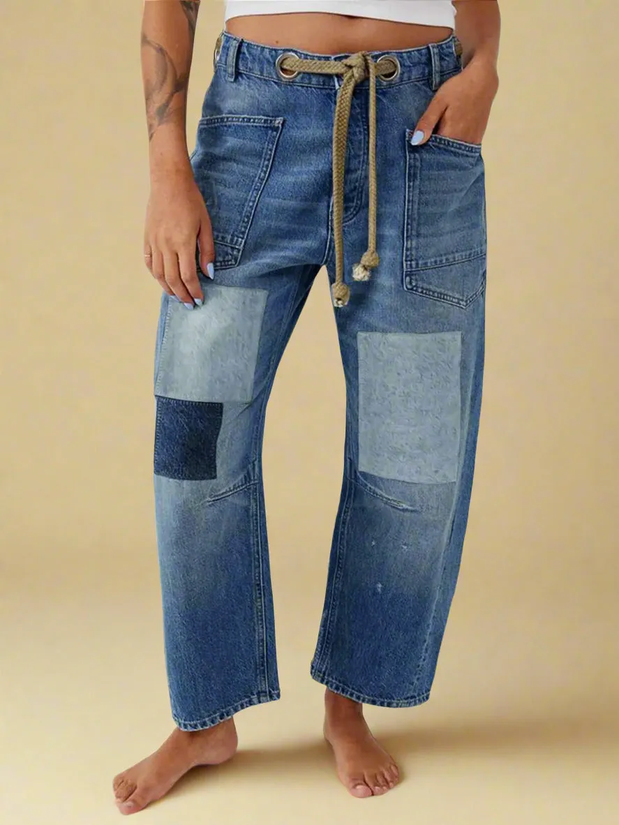Felicia | Wide Leg Patchwork Pants